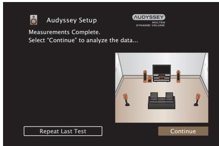 MARANTZ SR7011 - Select "Continue", then press ENTER. - 1