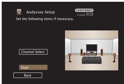 MARANTZ SR7011 - Procedure for speaker settings (Audyssey® Setup) - 5