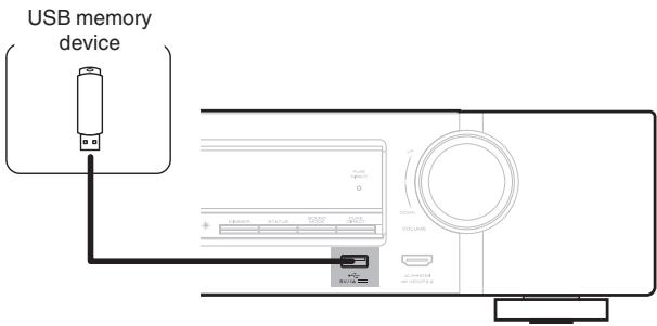 MARANTZ SR7011 - Connecting a USB memory device to the USB port - 1