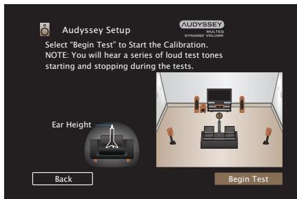 MARANTZ SR7011 - Procedure for speaker settings (Audyssey® Setup) - 6