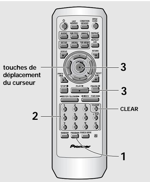 PIONEER BDP-100 - Programmation de la lecture d'un Video CD ou d'un CD - 1