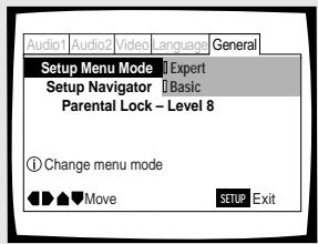 PIONEER BDP-100 - Adoption du menu de mise en oeuvre "Expert" - 1