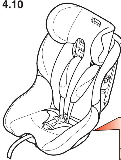 CONCORD REVERSO PLUS AVIS - Adjusting the seat to the child's size / shortening the belts - 1