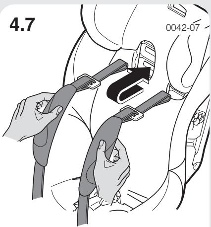 CONCORD REVERSO PLUS AVIS - Adjusting the seat to the child's size / adjusting the head support and harness - 2