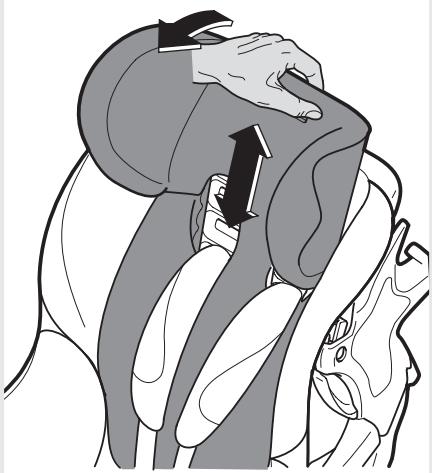 CONCORD REVERSO PLUS AVIS - Adjusting the seat to the child's size / adjusting the head support and harness - 1