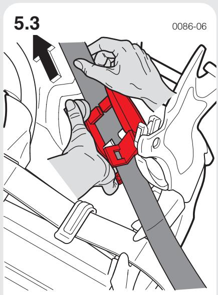 CONCORD REVERSO PLUS AVIS - Releasing the belt tensioner to remove the seat - 4