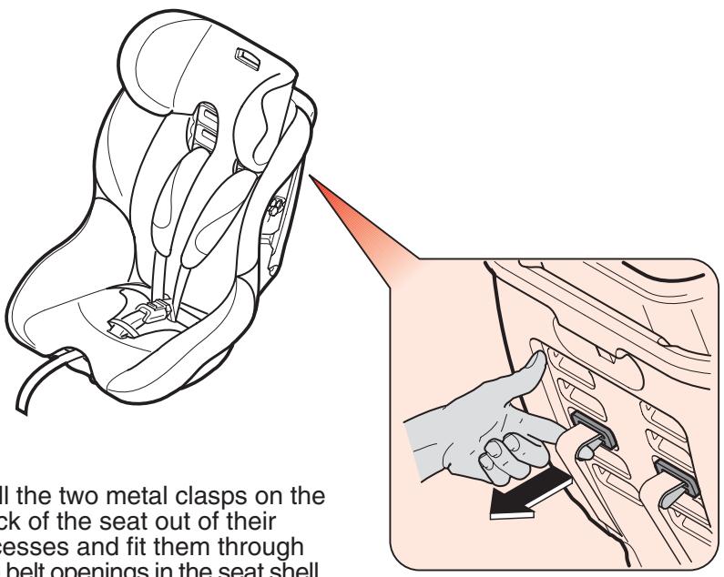 CONCORD REVERSO PLUS AVIS - Adjusting the seat to the child's size / adjusting the head support and harness - 1