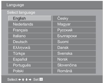 SONY RM-ED054 - 6: Selecting the language and country/region - 2
