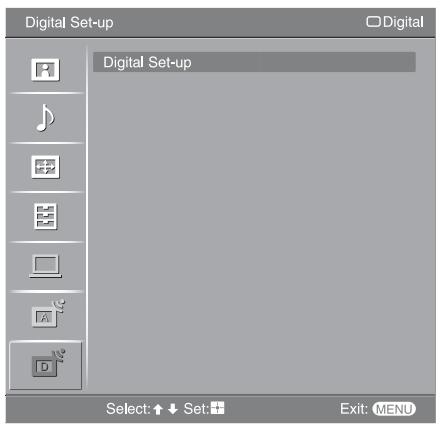 SONY RM-ED054 - Digital Set-up menu DVB - 1