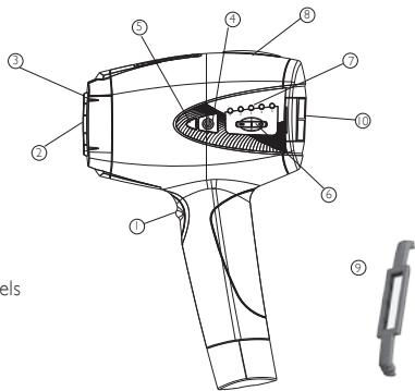 BABYLISS HOMELIGHT G971PE - I.4. Description of the Homelight appliance - 1