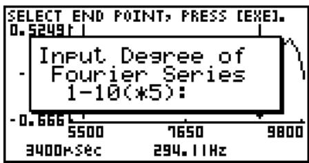 CASIO GRAPH 35+ PROGRAMME - To perform Fourier series expansion - 5