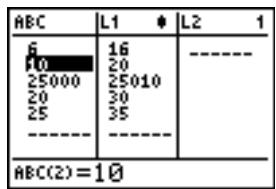 TEXAS INSTRUMENTS TI-COLLEGE SOLAIRE - Modification d'un terme dans une liste - 6