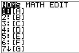 TEXAS INSTRUMENTS TI PRIMAIRE - Variables et éléments définis - 1
