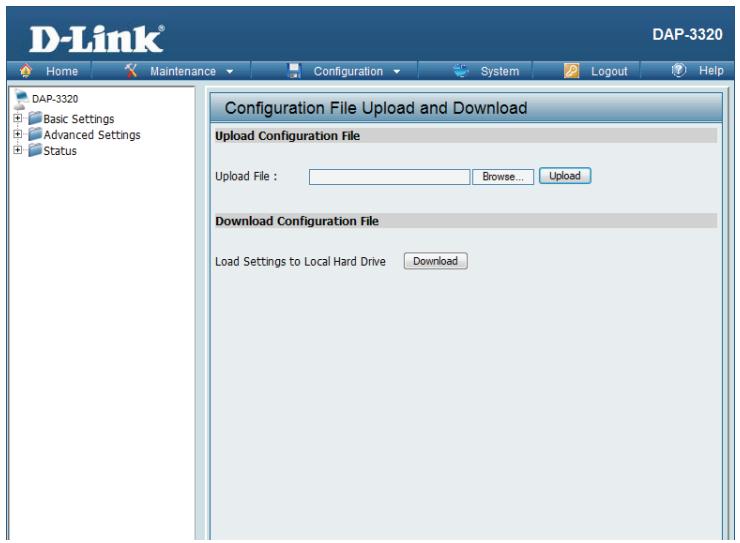 D-LINK DAP-2020 - Configuration File Upload - 1