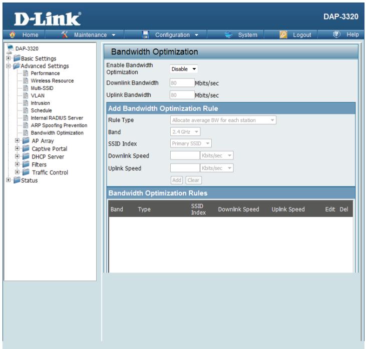 D-LINK DAP-2020 - Bandwidth Optimization - 1