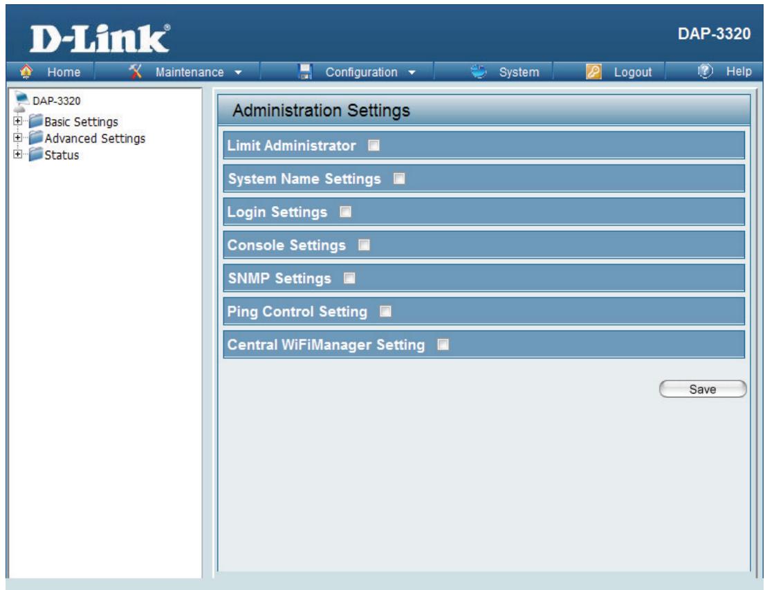 D-LINK DAP-2020 - Administration Settings - 1