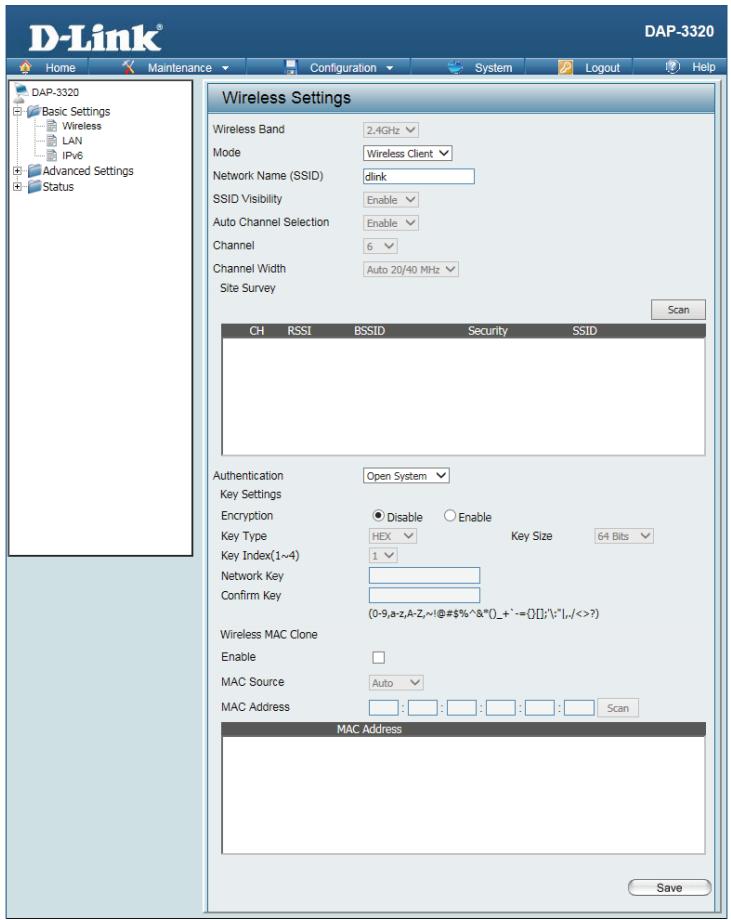 D-LINK DAP-2020 - Wireless Client mode - 1
