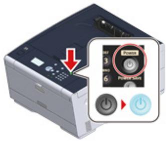 OKI C813N - Allumer la machine - 1
