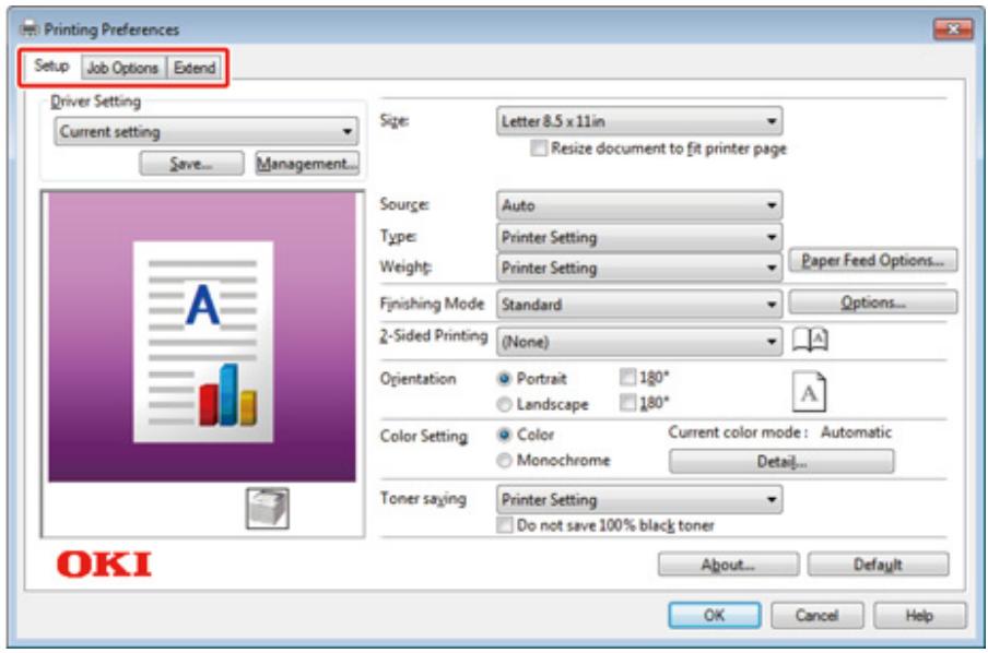 OKI C813N - Pour le pilote d'imprimante PCL Windows - 2