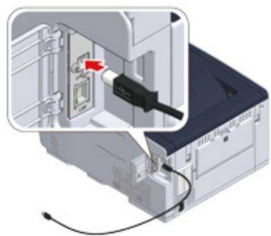 OKI C813N - Connexion avec un câble USB - 4
