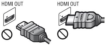 SONY UBPX800 INFERNO - Info zum Anschluss an die Buchse HDMI OUT - 1