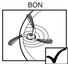 HOOVER RBC050B/1 ROBOCOM3 LITHIUM - CORRECTION DE LA DEFORMATION DES BROSSSES LATERALES - 1
