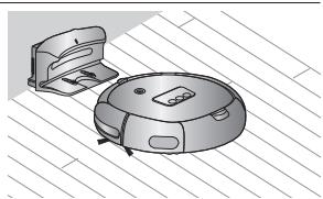 SAMSUNG SR10M7030W POWERBOT - Allumez l'unité principale et activez le bouton de mise sous tension. - 8