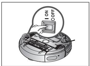SAMSUNG SR10M7030W POWERBOT - Mise sous/hors tension - 1