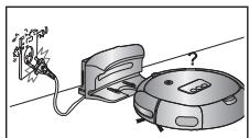 SAMSUNG SR10M7030W POWERBOT - Laissez toujours le cordon d'alimentation du chargeur branché dans la prise. - 1