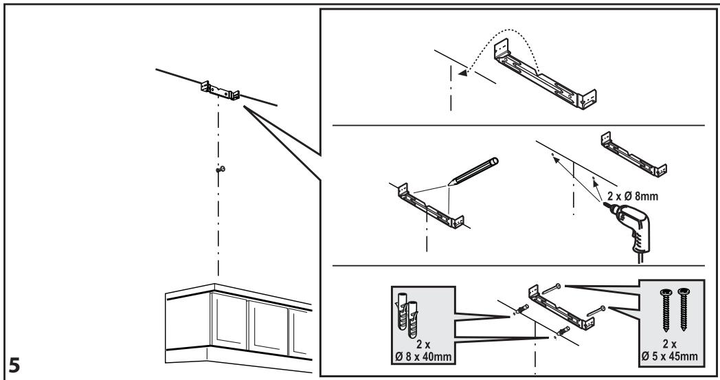 5 2 x Ø 8mm 2 x Ø 8 x 40mm 2 x Ø 5 x 45mm