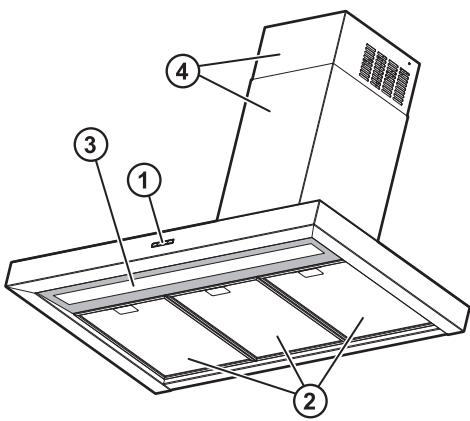WHIRLPOOL AKR749NB - AKR749WH - AKR749/1IX - AKR689/1BK - AKR689/1IX - AKR558/3IX - Painel de controlo - 1