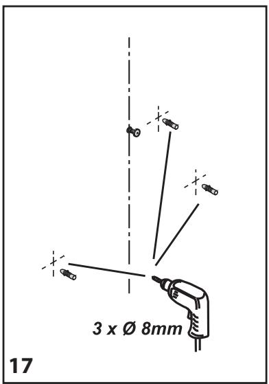 3 x Ø 8mm 17