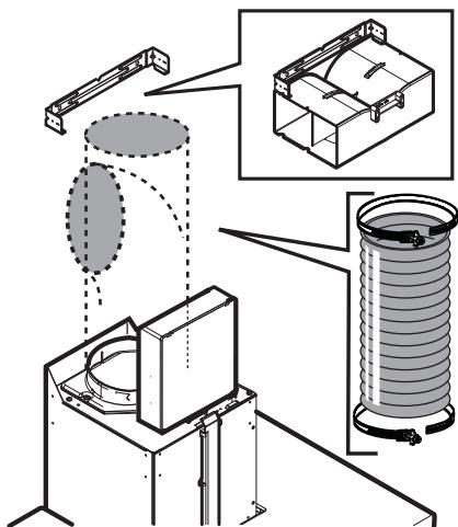 Technical diagram illustrating a mechanical assembly with labeled components and cross-sectional views