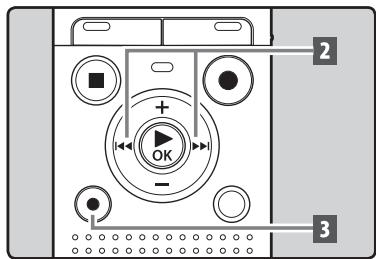 OLYMPUS DM-7 - Effacement d'une marque index ou d'une marque temp - 1