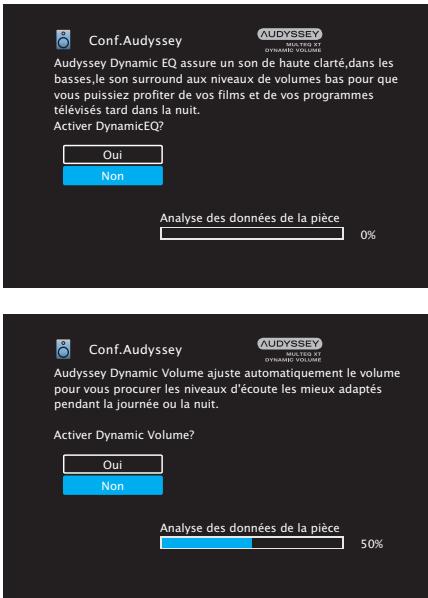 DENON AVR X540BT - AVR-X540BT - AVRX540BT - Effectuez le paramétrage de Audyssey Dynamic EQ ^® et Audyssey Dynamic Volume ^® . - 1