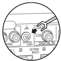 PIONEER VSX 932  -  VSX-932 - Conexión con una tornamesa - 1
