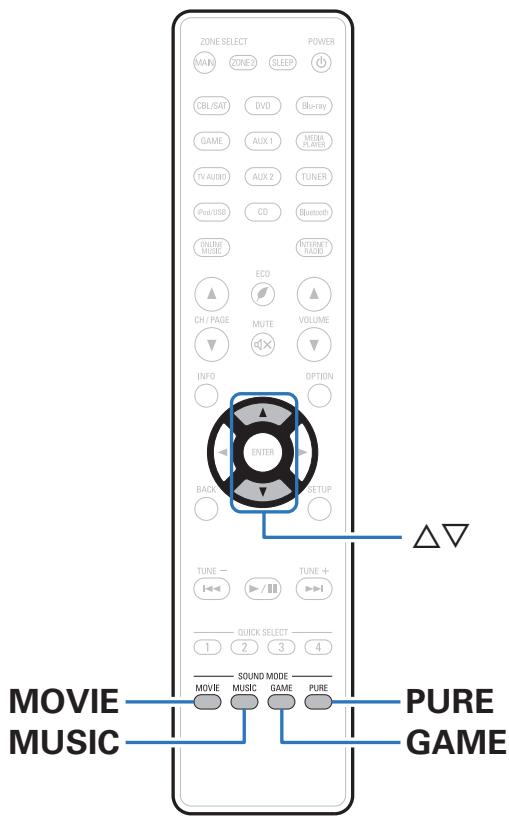 DENON AVR-X2400H - AVRX2400H - Sélection d'un mode d'écoute - 1