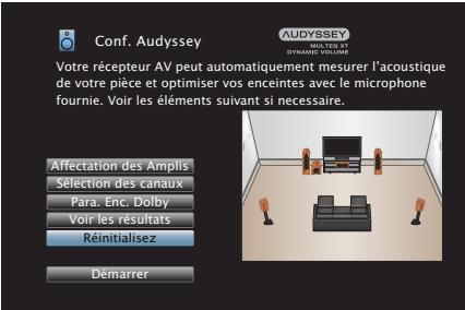 DENON HEOS AVR - Retour aux réglages “conf. audyssey® - 1