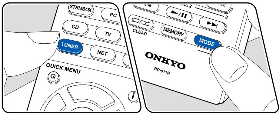 ONKYO TX-NR575 - Tuning into a Radio Station - 1