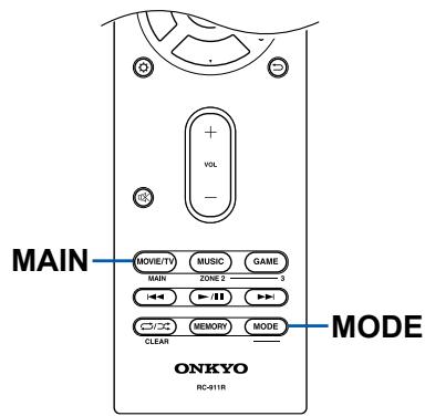 ONKYO TX-NR575 - Switch remote control mode (ZONE 2) - 4