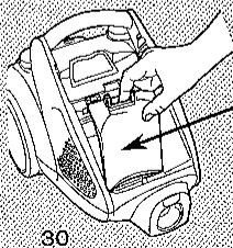 TORNADO TOEG44PBM EASY GO - NETTOYAGE ET REMPLACEMENT DU FILTRE DE PROTECTION DU MOTEUR. - 7