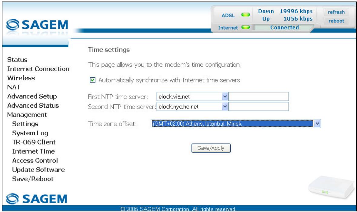 SAGEM COM FAST 2704N - Internet Time - 1