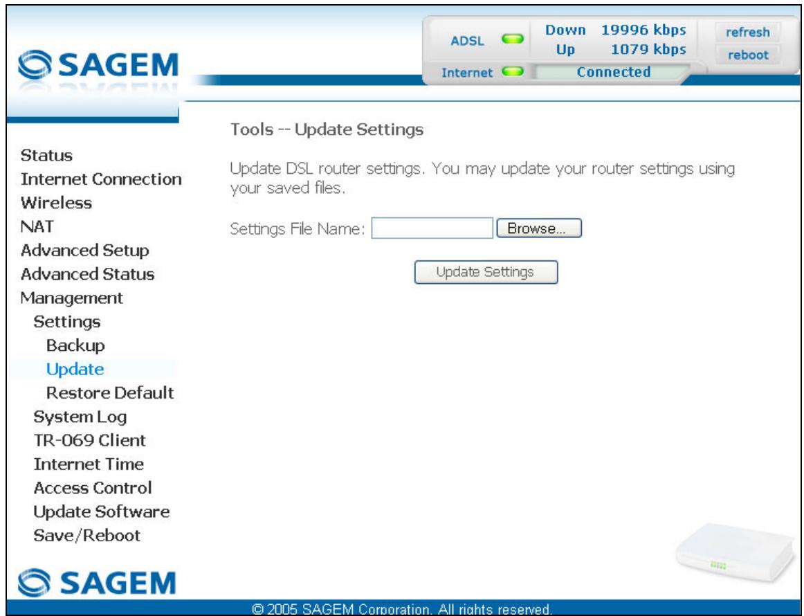 SAGEM COM FAST 2704N - Update - 1
