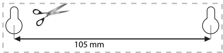 LINKSYS N300 - Wall-Mounting Template (Short Side) - 1