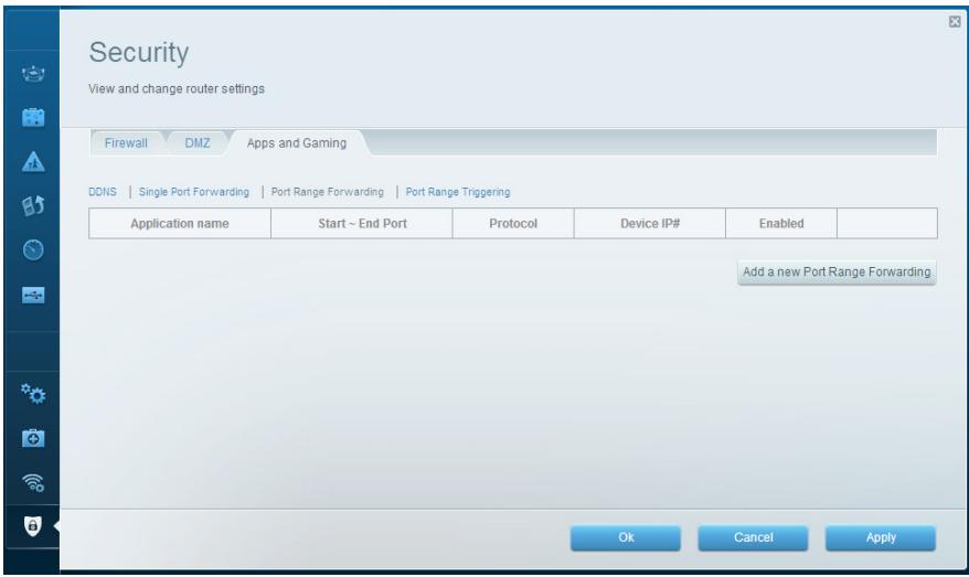 LINKSYS N300 - To set up port range forwarding, do the following: - 1