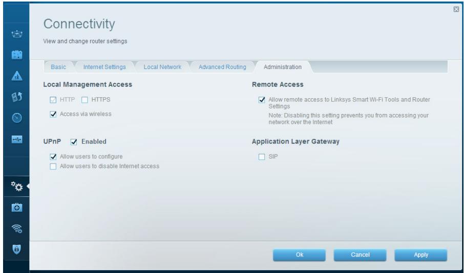 LINKSYS N300 - To disable remote access: - 1