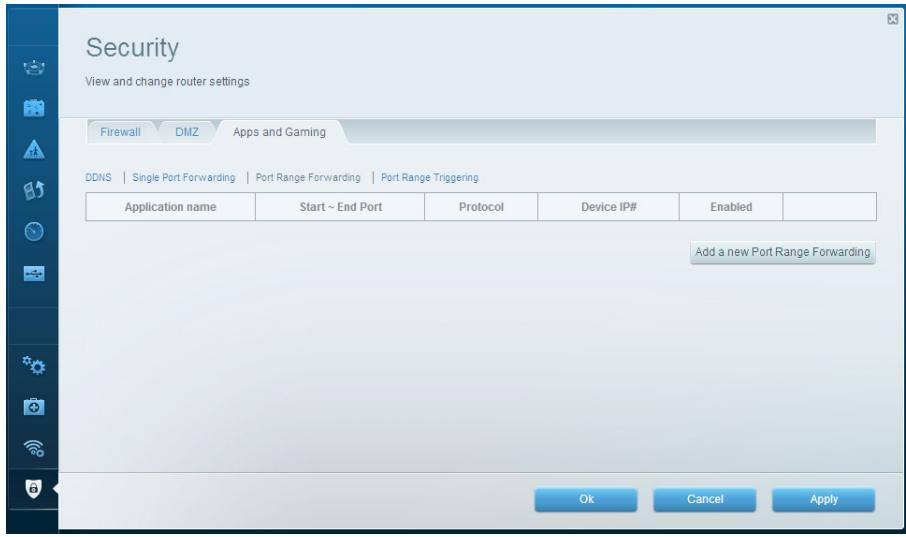 LINKSYS N300 - Pour configurer la redirection d'une plage de ports, faites ce qui suit : - 1