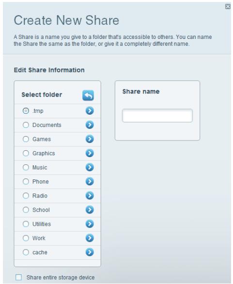 LINKSYS N300 - If you need to set up the shared folder: - 1