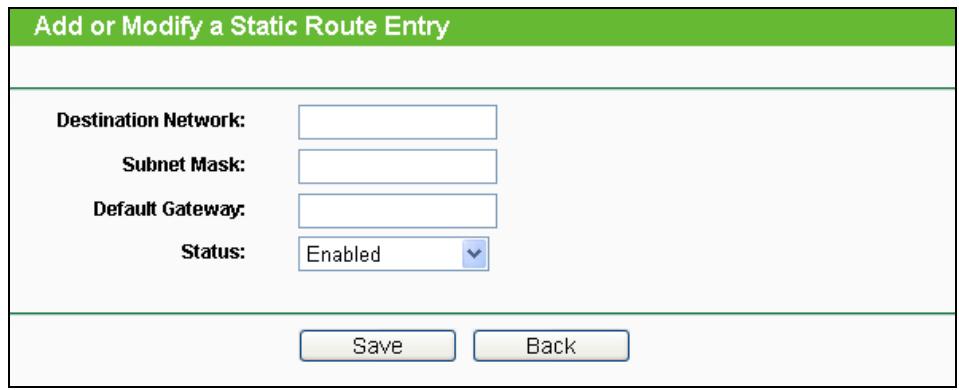 TP-LINK TL-WR841N - To add static routing entries: - 1