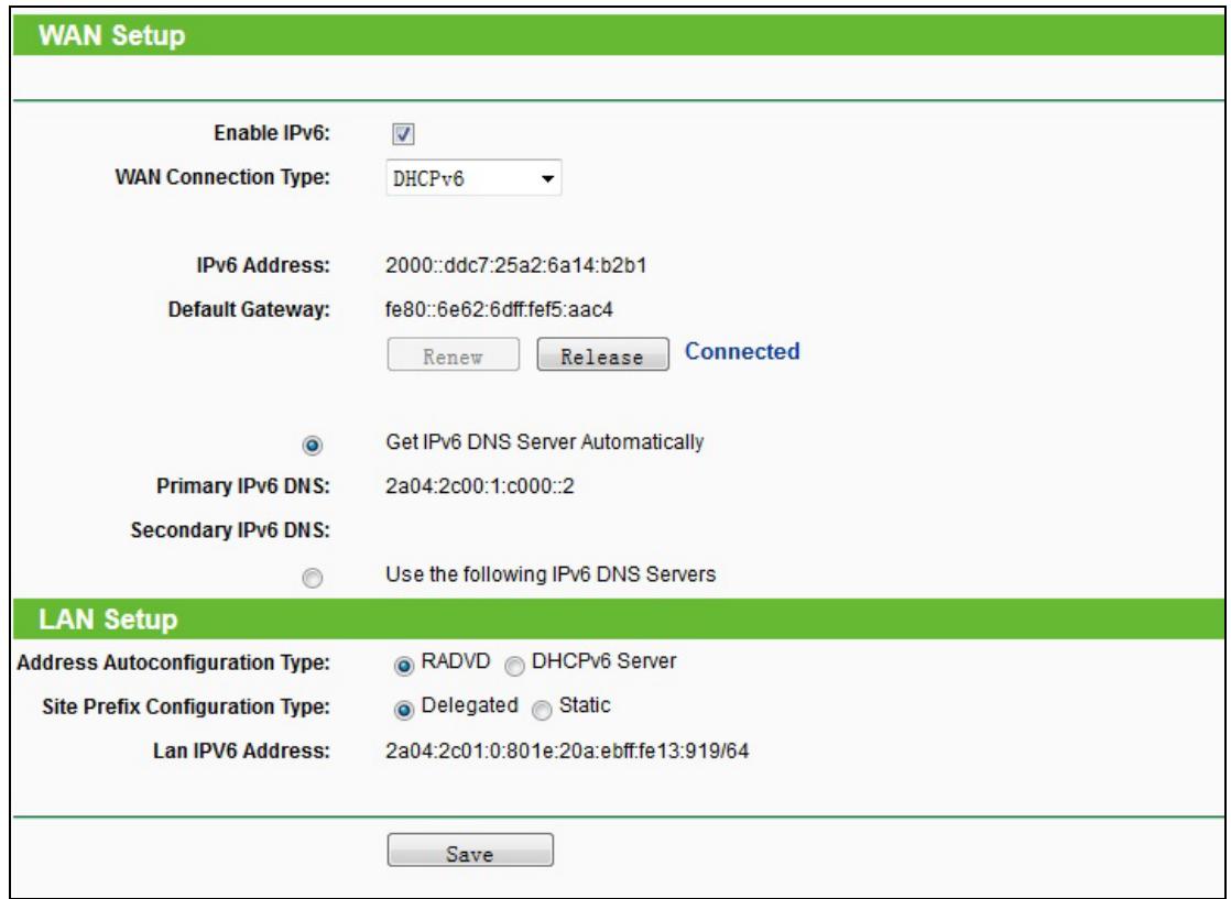 TP-LINK TL-WR841N - 2) DHCPv6 - 1